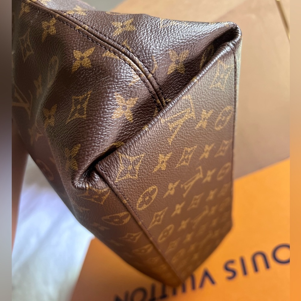 Louis Vuitton GM TUILERIES BESACE HOBO Monogram Camel Leather Shoulder Tote Bag - Picture 11 of 14